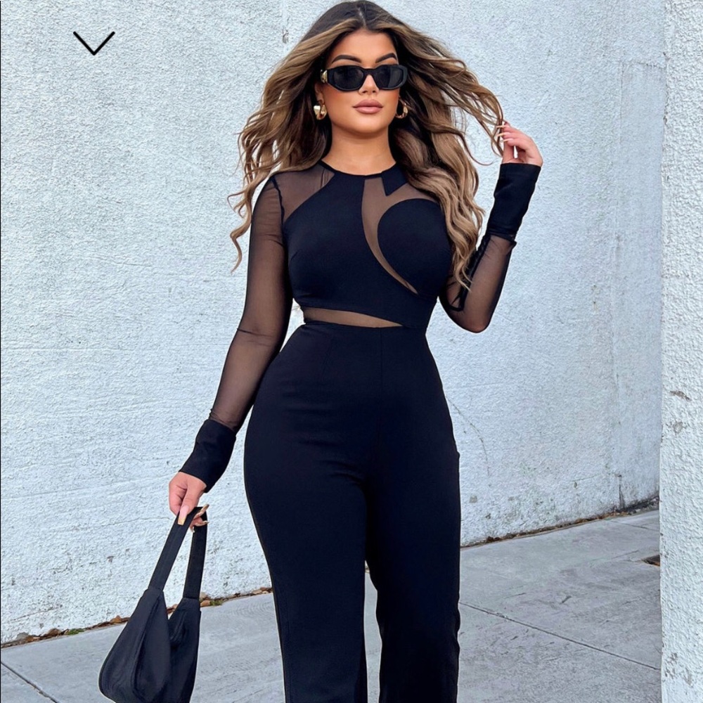 All black with mesh Upper half.
